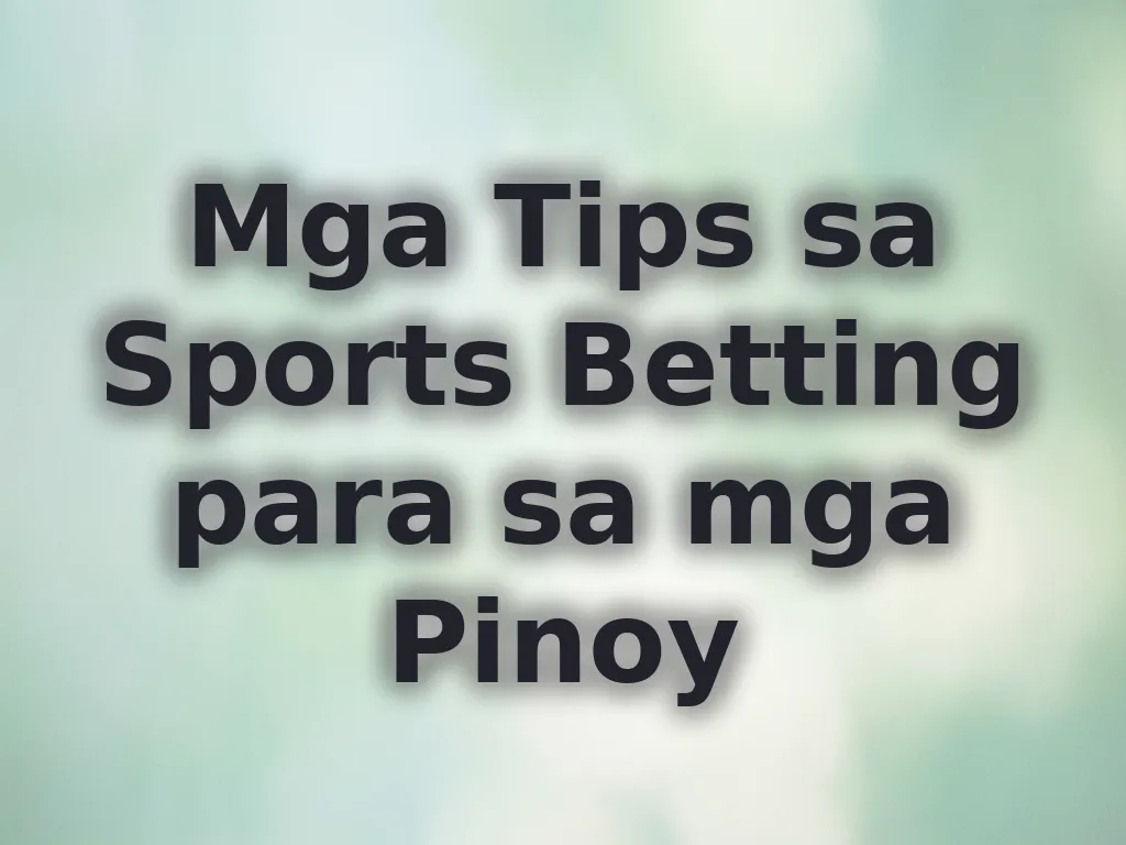 Sports Betting Tips